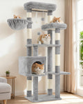 Gitelsnour 55.1'' Cat Tree Tower for Indoor Cats, Large Platform, GCT013W