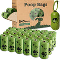 Dog Poop Bag Biodegradable 540 Count Dog Waste Bags with Dispenser Scented | Strong Large 9x13 inch Waste Refill Bags for Daily Dog Walks, Cat Litter Cleanup Outdoor Travel and Multi-Pet Households