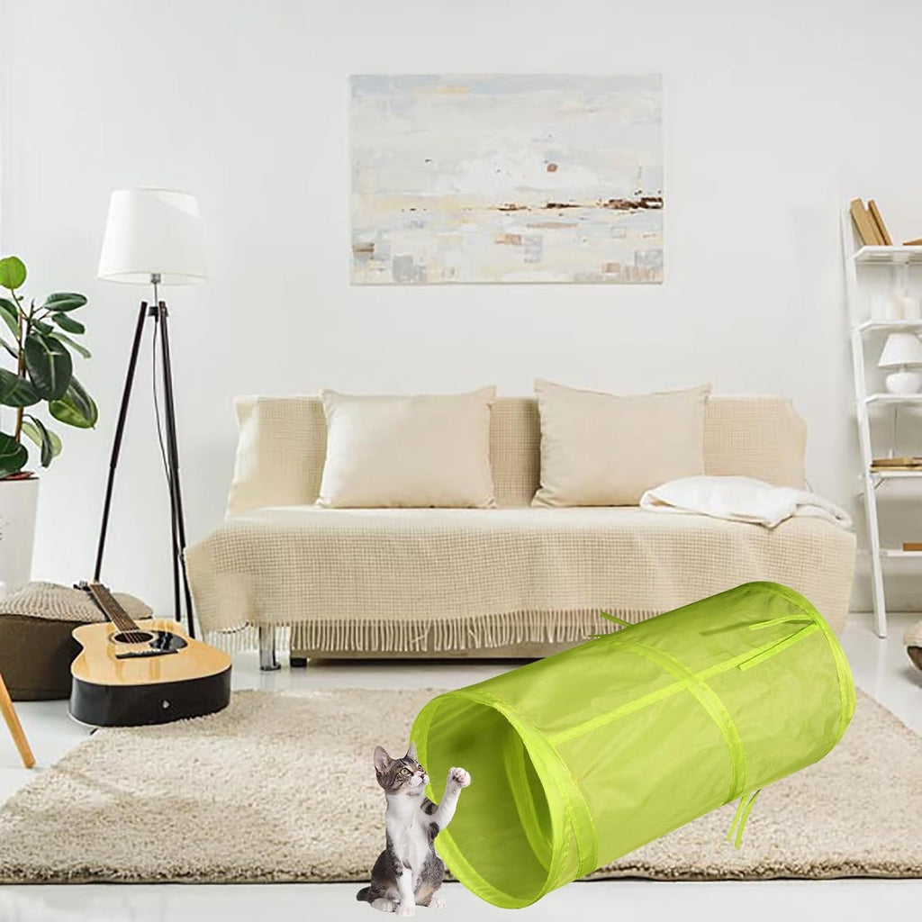 iCAGY Cat Tunnel for Indoor Small Cats Kittens Rabbits, Foldable Tube Toys