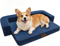 Persure 2-in-1 Dog Sofa Bed, Orthopedic Memory Foam for Medium Large Dog