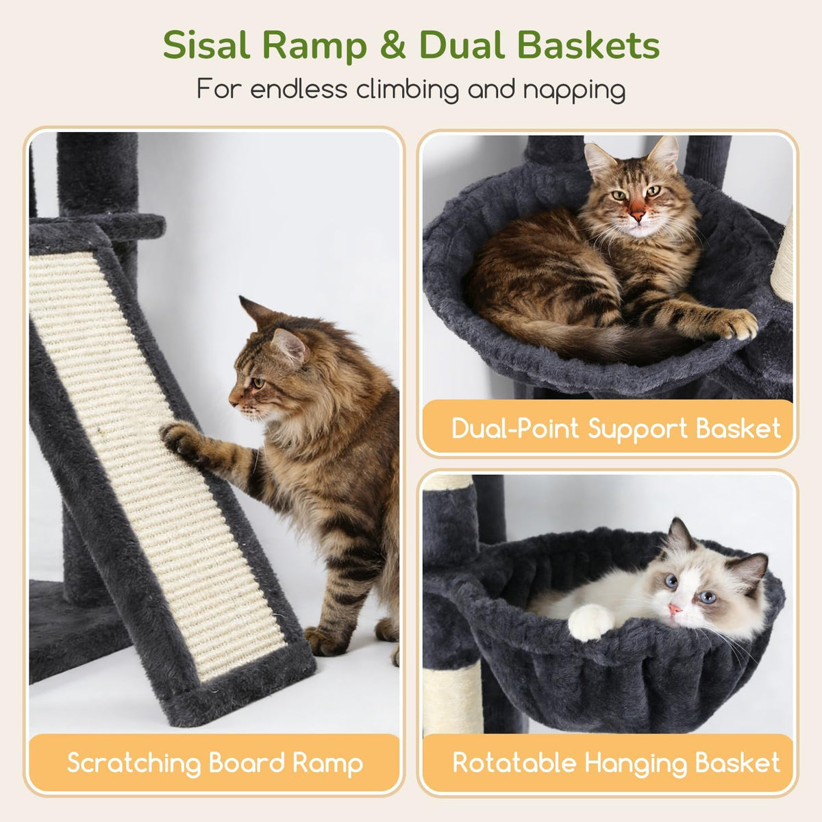 Globlazer 80in Tall Extra Large Heavy Duty Corner Cat Tree Tower, S80C