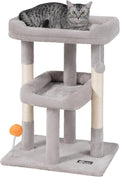 FourFurPets Small Cat Tree, Cat Tower for Indoor Cats, Anti-tip Kit,Kittens
