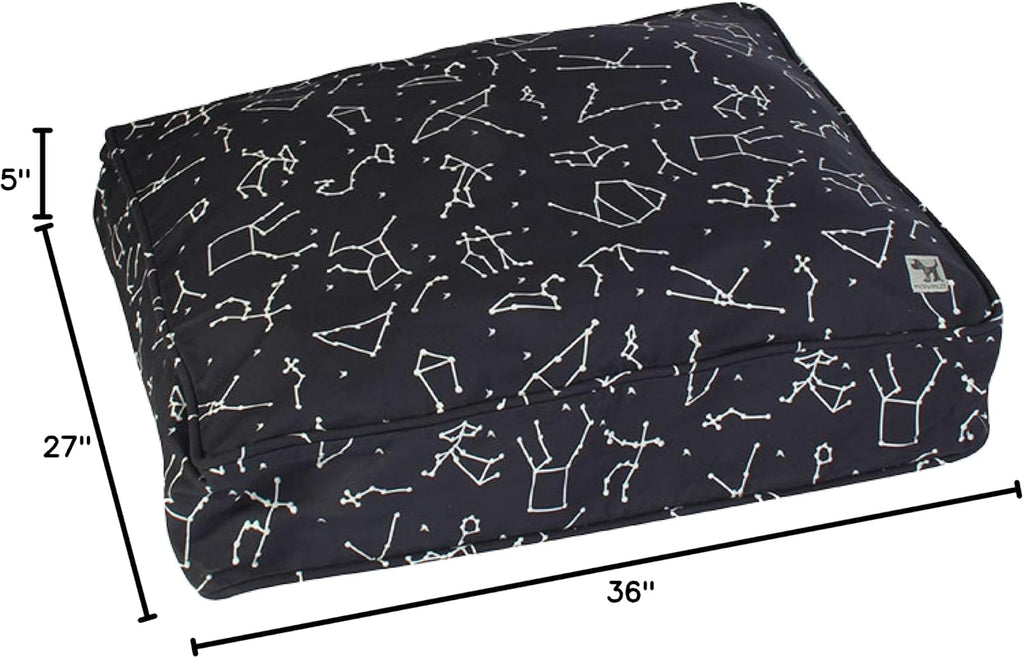 Molly Mutt Deep Blue Dog Bed Cover, Non-Toxic & 100% Cotton, 27"x36"x5"