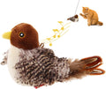 GiGwi Interactive Cat Toys Squeaky, Stimulated Chirping Bird Toy Making Noise,Automatic Chirp Bird Cat Toy with Feather Tail, Melody Chaser Play and Squeak Kitten Toy for Boredom