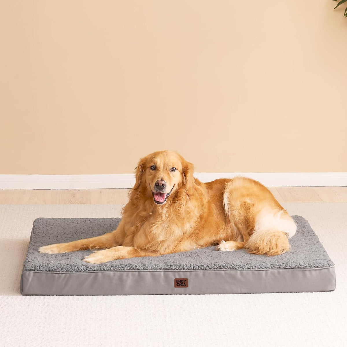 EHEYCIGA Orthopedic Dog Bed Medium with Removable Washable Cover,30x20