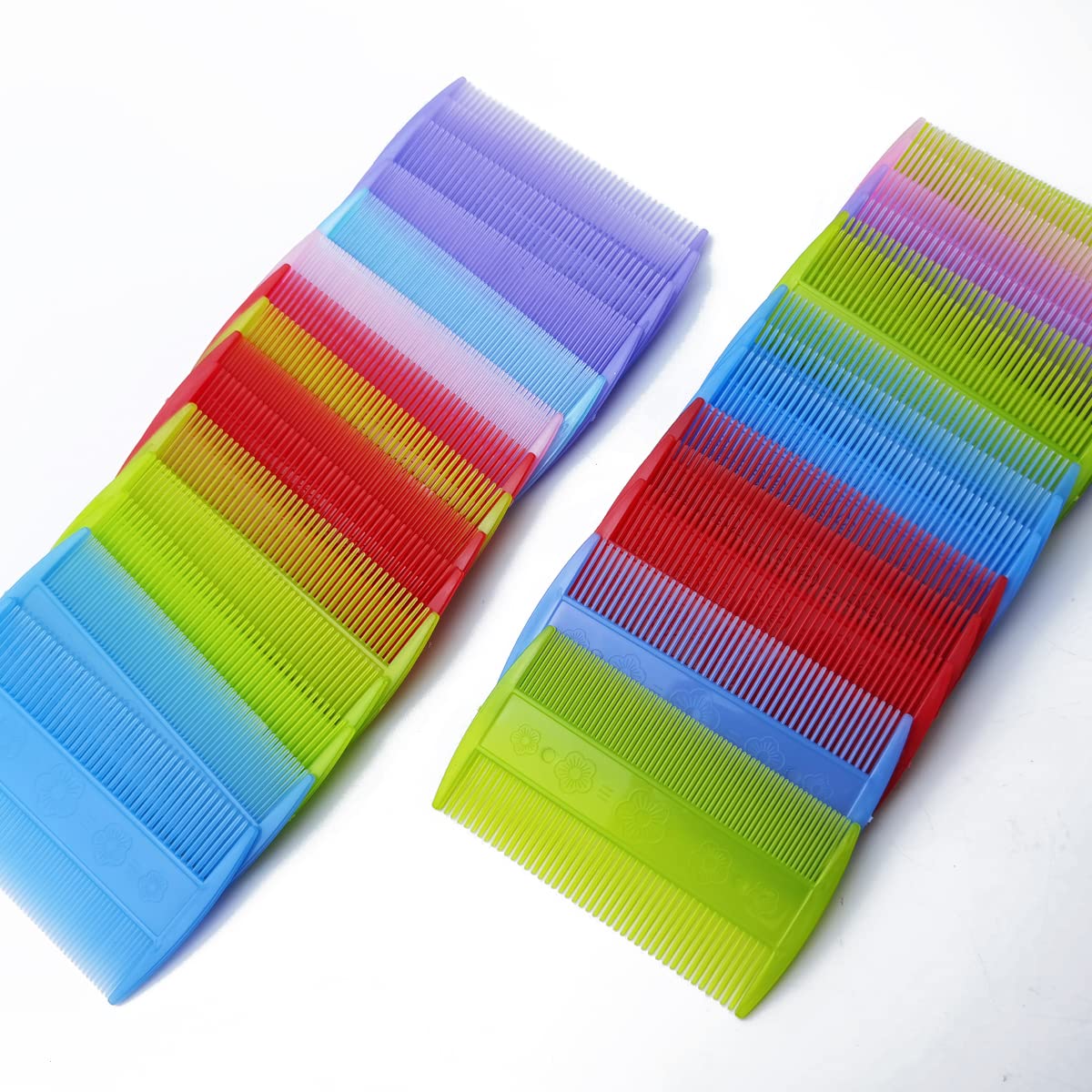 NSBELL 20PCS Comb for Cats, Lice Comb for Dogs, Double Sided Cat Comb for Short Hair of Pets or Humans (Assorted Colors)