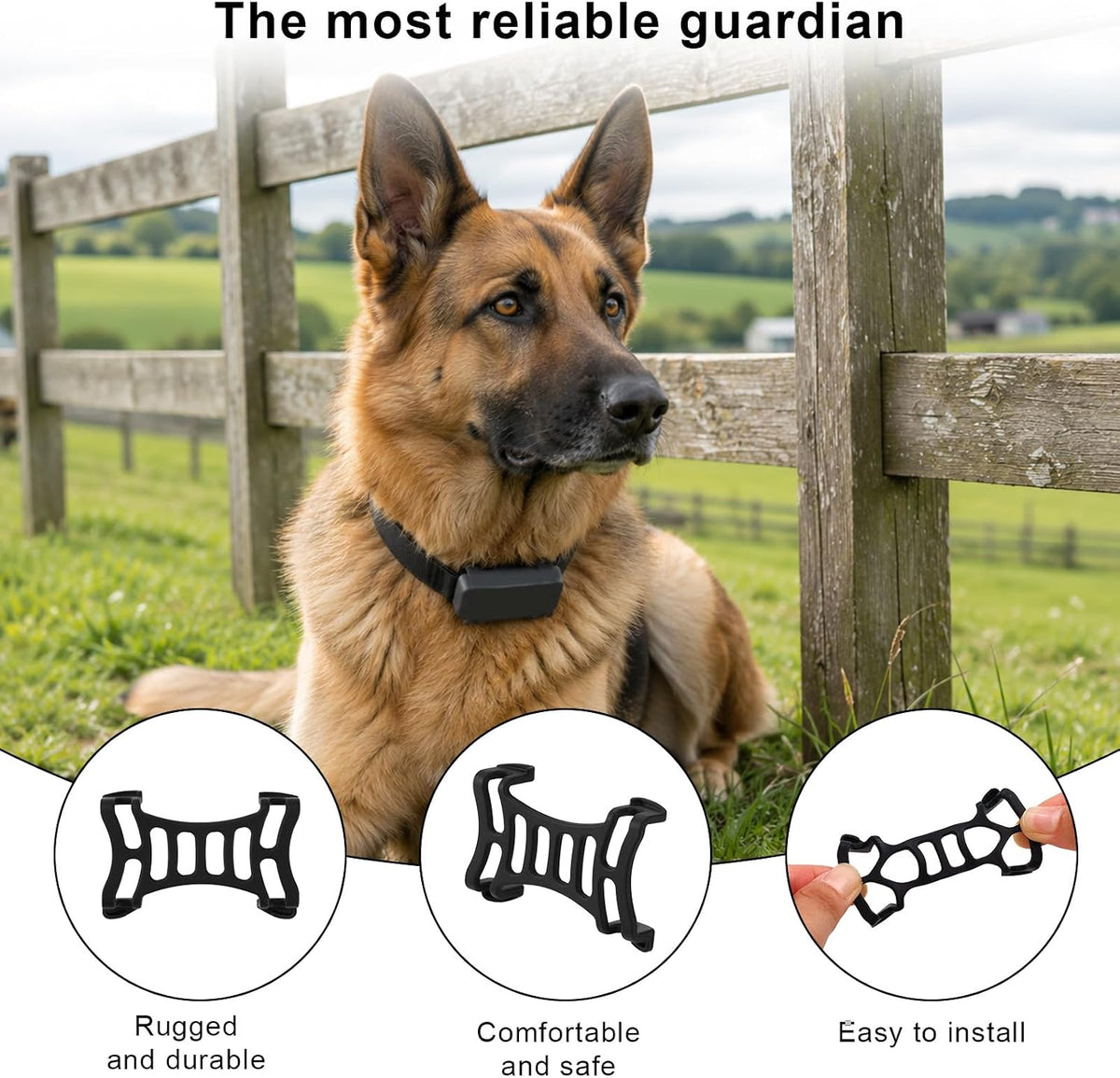 XIHIRCD 4pcs GPS Dog Tracker Clip Mount Replacement Accessories (Black)