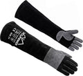 vclpower Animal Handling Gloves, Bite Proof Double Leather, 24 in, Size L