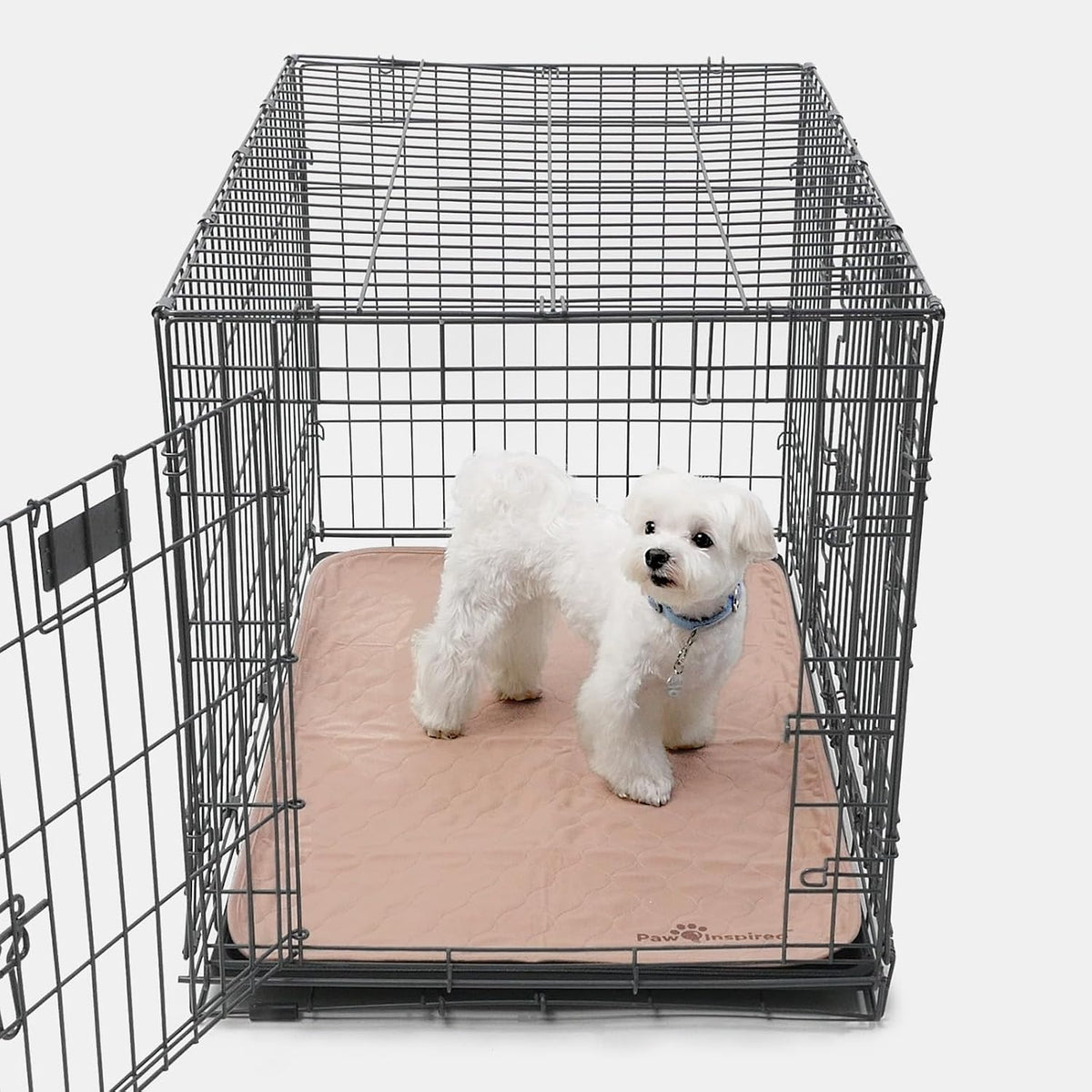 Paw Inspired Washable Crate Liners for Dogs, 35x22 Inch, 2 Pack