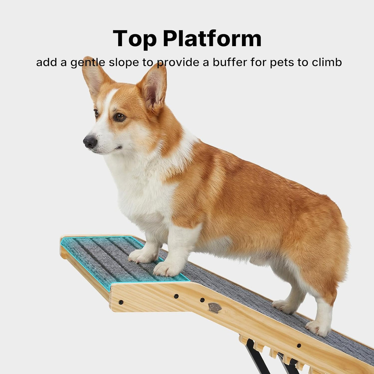 Veehoo Dog Ramp for Couch High Bed, 65" L Folding Dog Stairs for Small Dogs