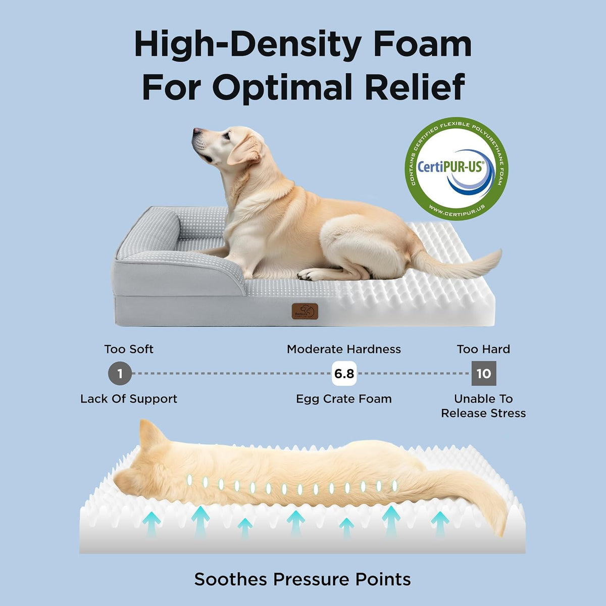 Bedsure Cooling Dog Bed Medium Size Dog Washable Original Design