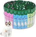 Lickable Cat Treats Organizer, 9 inches Lazy Susan Acrylic Squeeze Up Cat Food Storage Container, Wet Cat Treats Storage for Kitchen Cabinet Pantry Shelf Countertop