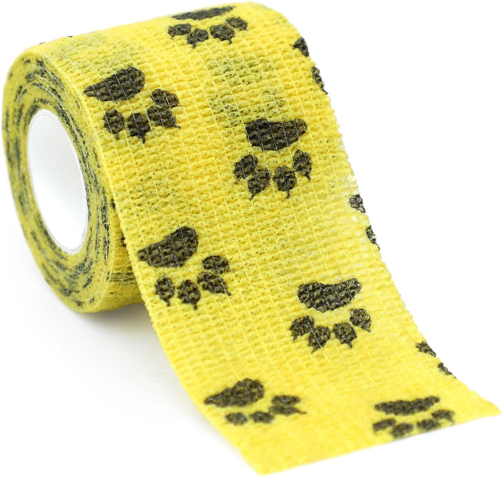 Self Adhesive Bandage Wrap Cohesive Bandage Bulk Vet Tape Self Adherent Wrap First Aid Tape for Dogs Cats Horses Birds Animals for Wrist Healing Ankle Sprain & Swelling