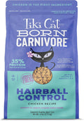 Tiki Cat Born Carnivore Dry Cat Food Hairball Control, Chicken, 6 lb Bag