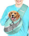 Cuddlissimo Small Dog Sling Carrier, Pet Cat Sling, Puppy Pouch - Lagoon-L