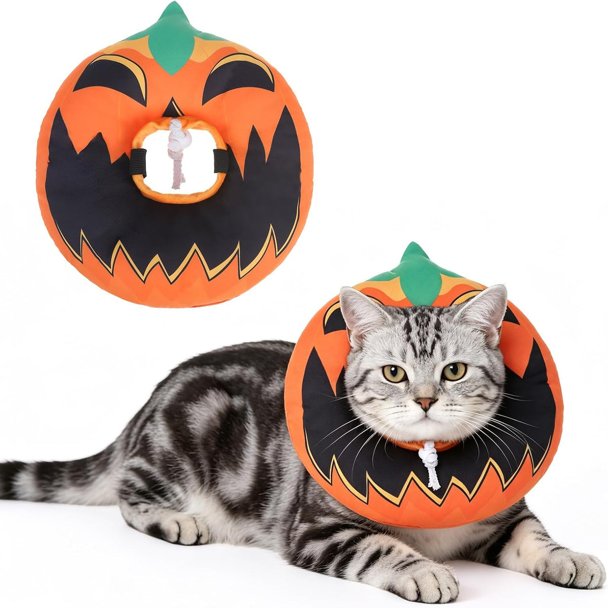 BEAUTYZOO Cat Cone Collar Soft, Waterproof and Anti-Licking, Halloween