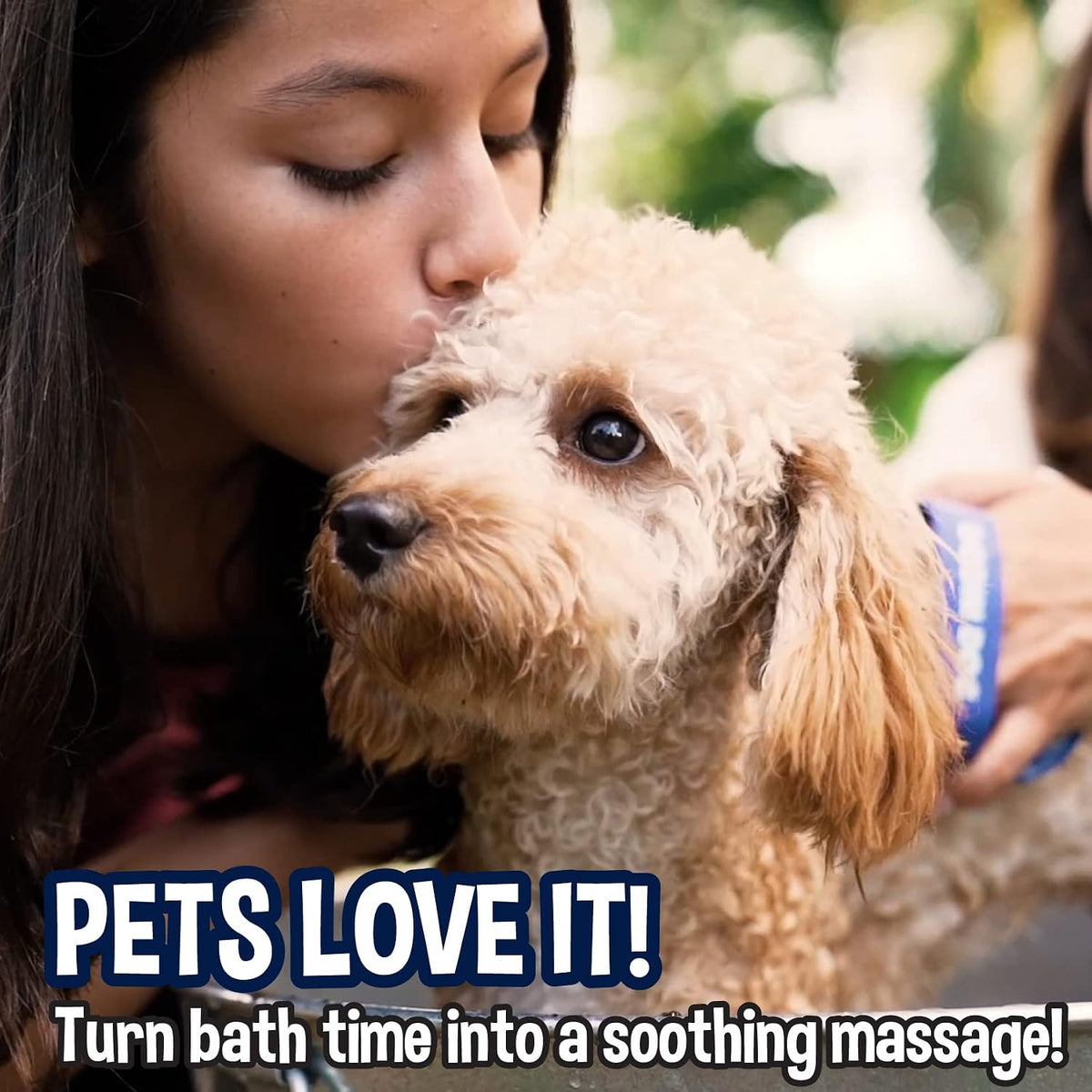 Bodhi Dog Grooming Bundle - Oatmeal Shampoo & Conditioner with Bath Brush for Shower, Showerhead, Sprayer & Bathing - Gentle Care for Long, Short & Curly Hair