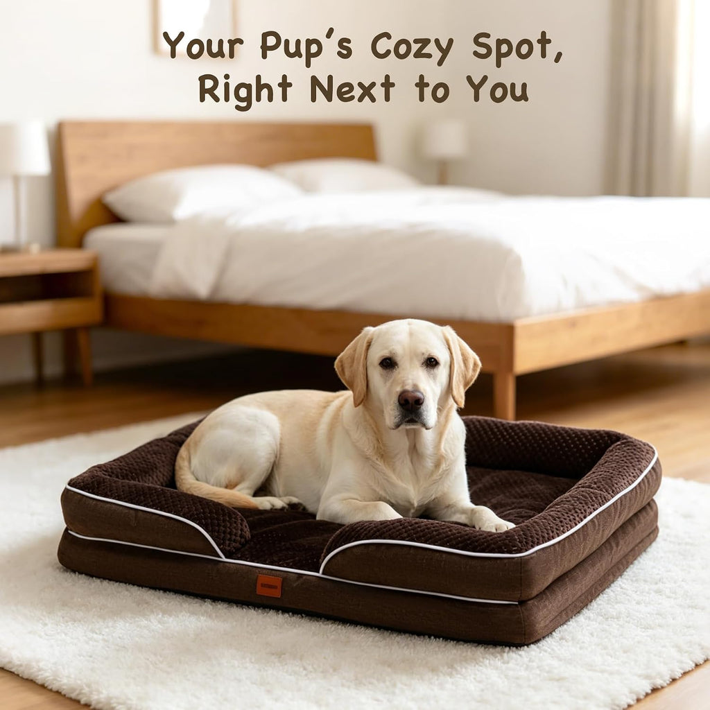 Orthopedic Dog Beds Large Sized Dog, Waterproof Washable Pet Bed