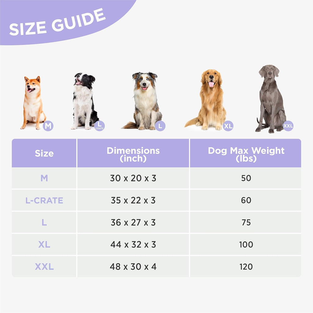 LE SURE Outdoor Waterproof Dog Beds Medium Size,Orthopedic Pet Mat,30x20In