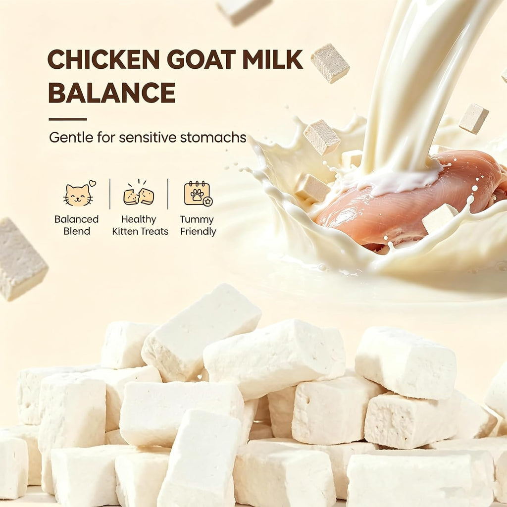 Freeze Dried Cat Kitten Treats Chicken with Goat Milk