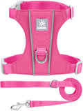Cat Harness and Leash Set with Reflective Strips, Escape Proof Adjustable Vest, Premium Taffeta Fabric Soft Lightweight, Tear Resistant, for Kitten Small Cats Outdoor Walking (Rose, XS)