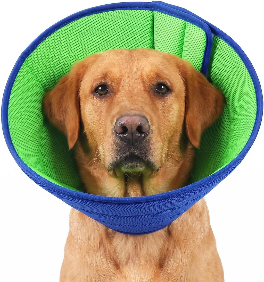 Soft Dog Cone Collar,Adjustable Comfy Cone for Dogs to Stop Licking