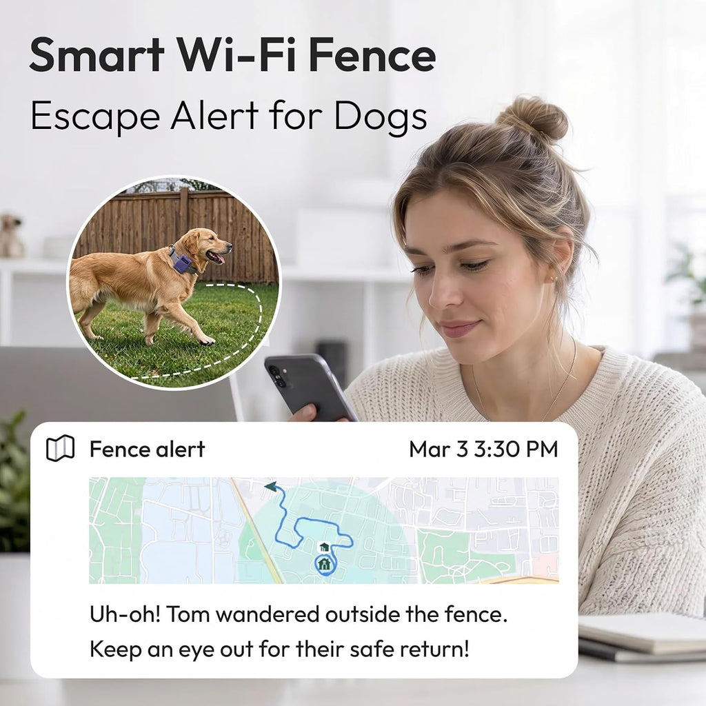 Pet Habit & Activity Smart Tracker, 4G LTE GPS Tracker for Dogs