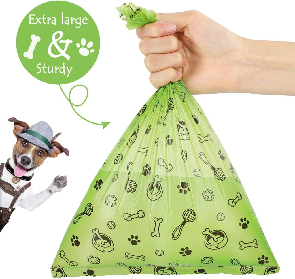 1080PCS Dog Poop Bags Bulk– Strong Leakproof for Clean Hands | Scented Dog Waste Bags Refill Rolls with Strong Seams for Daily Walks Outdoor Cleanup and Multi-Dog Homes - Green