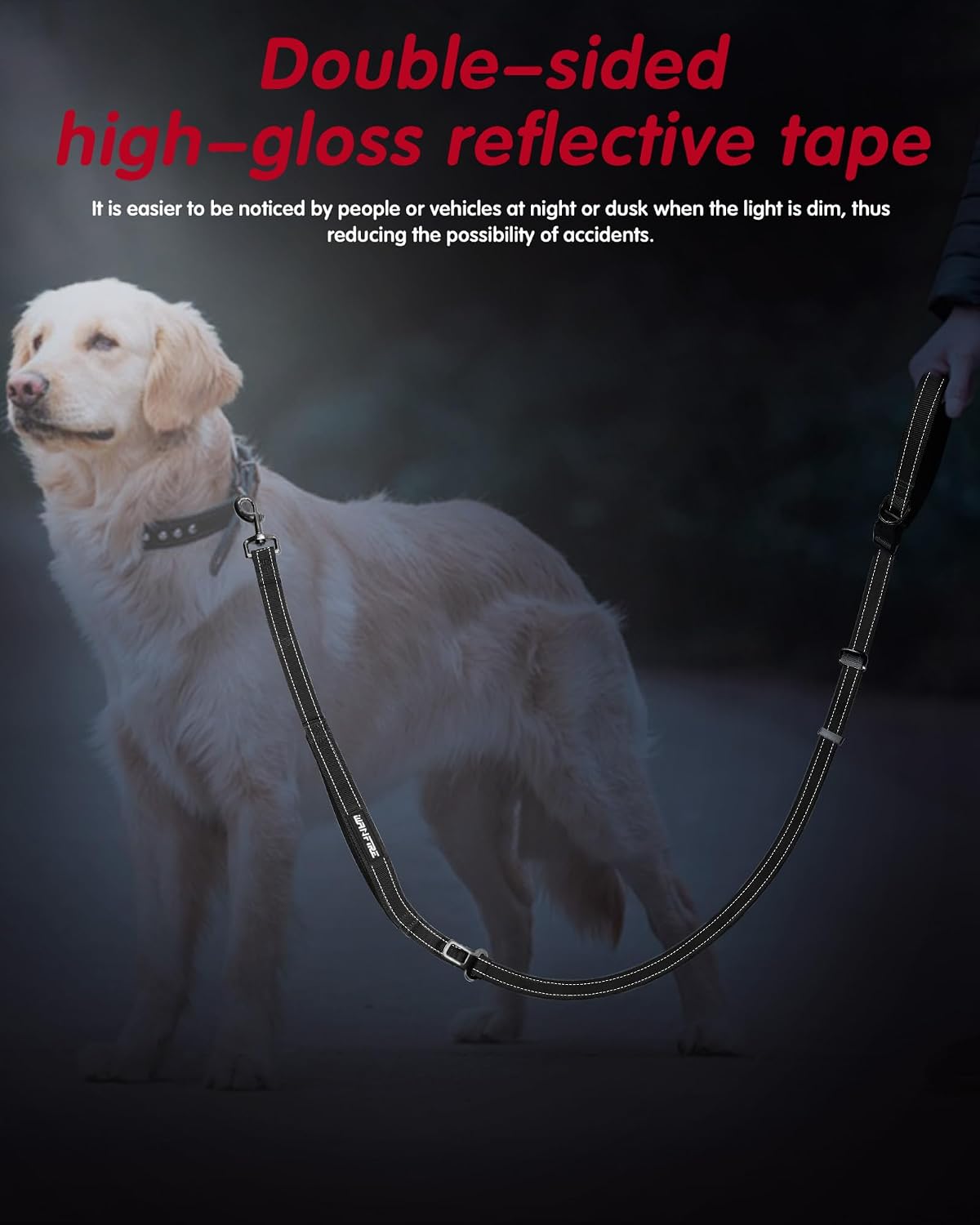Hands Free Dog Leash, Multifunctional Crossbody Dog Leash