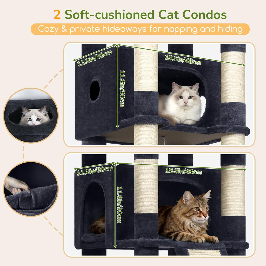 Globlazer 80in Tall Extra Large Heavy Duty Corner Cat Tree Tower, S80C