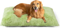 EHEYCIGA Fluffy Dog Crate Bed, Plush Extra Large Dog Pillow, Green