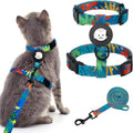 BINGPET Cat Harness with Airtag Holder, Escape Proof for Walking Outdoor
