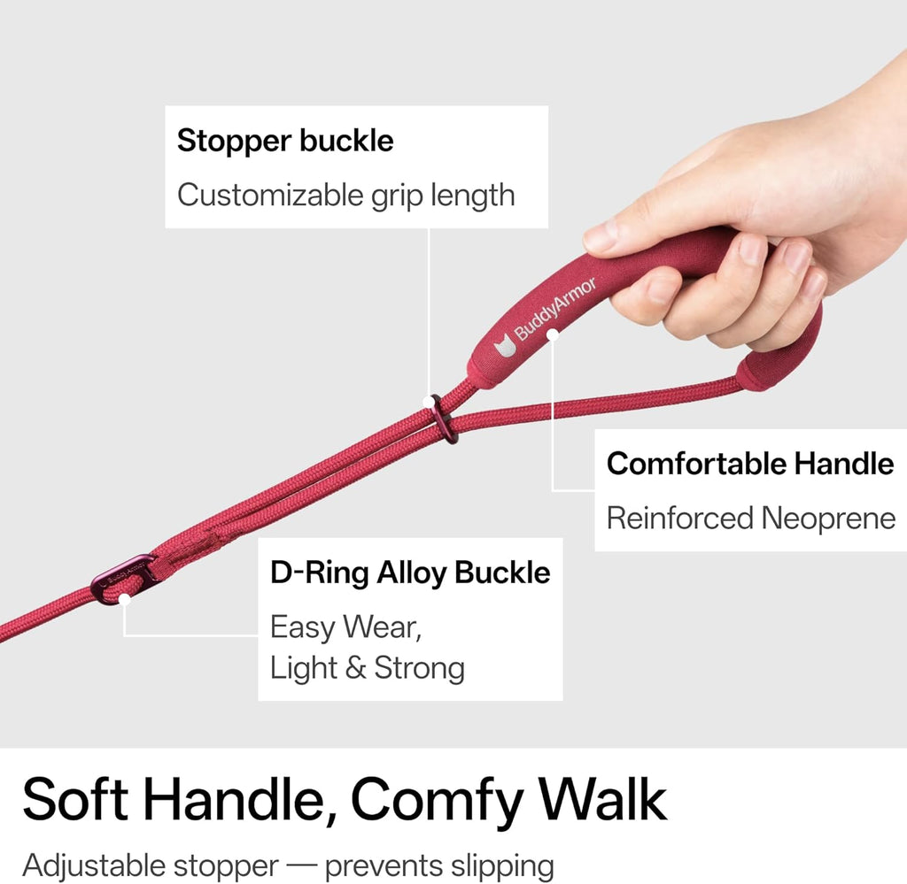 Hands Free Cat Leash Lightweight 4.1-7.2FT Adjustable,Blush Pink