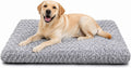 Extra Large Dog Bed, Plush Washable Pet Bed Mat, Dog Crate Bed 47"x31" Gray