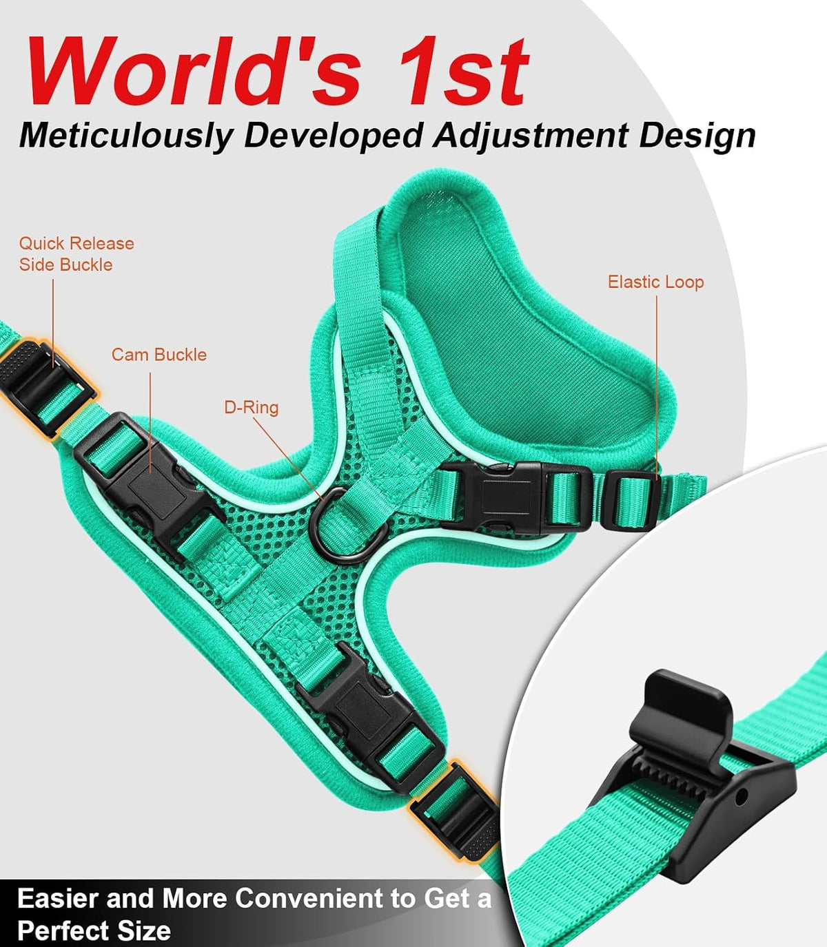 Cat Harness and Leash for Walking Escape Proof Soft Adjustable Cat Leash