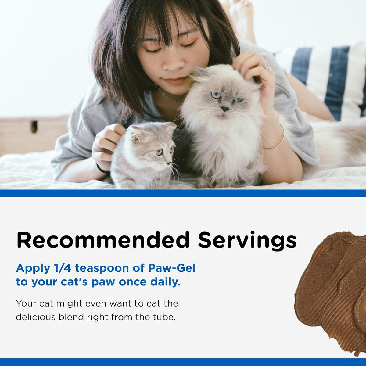 Nutri-Vet Cat Multivitamin, Daily Cat Vitamins, Paw Gel, Salmon Flavor, 3oz