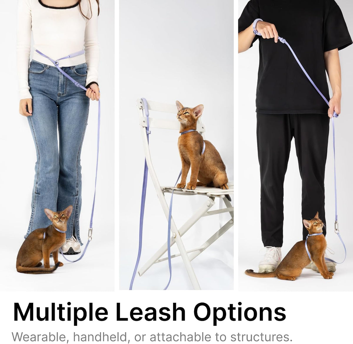 Ultra Lightweight Cat Leash Adjustable Cat Leash, Sierra Blue