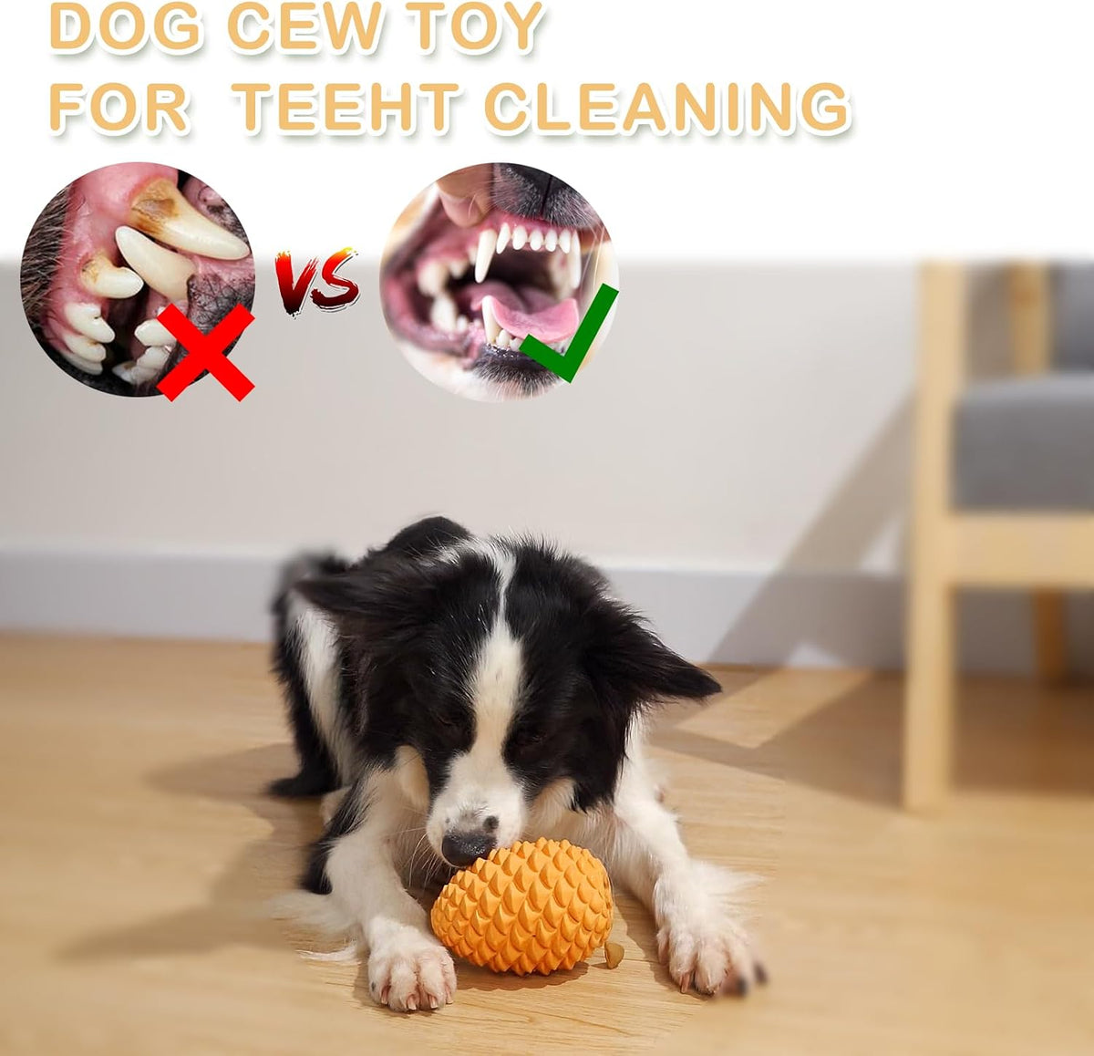 Pine Cone Tough Dog Toys for Aggressive Chewers: Sturdy Dog Chew Toy with Interactive Dog Treat Dispenser, Indestructible Dog Toy for Small, Medium and Large Dogs, Heavy Duty Dog Toy