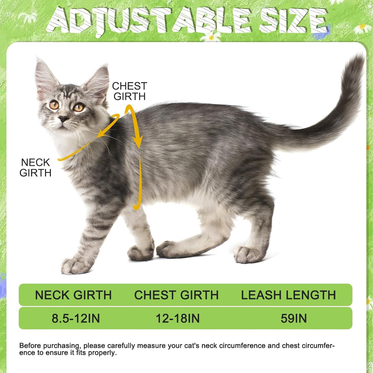 EXPAWLORER Cat Harness and Leash Set Escape Proof Vest with AirTag Holder