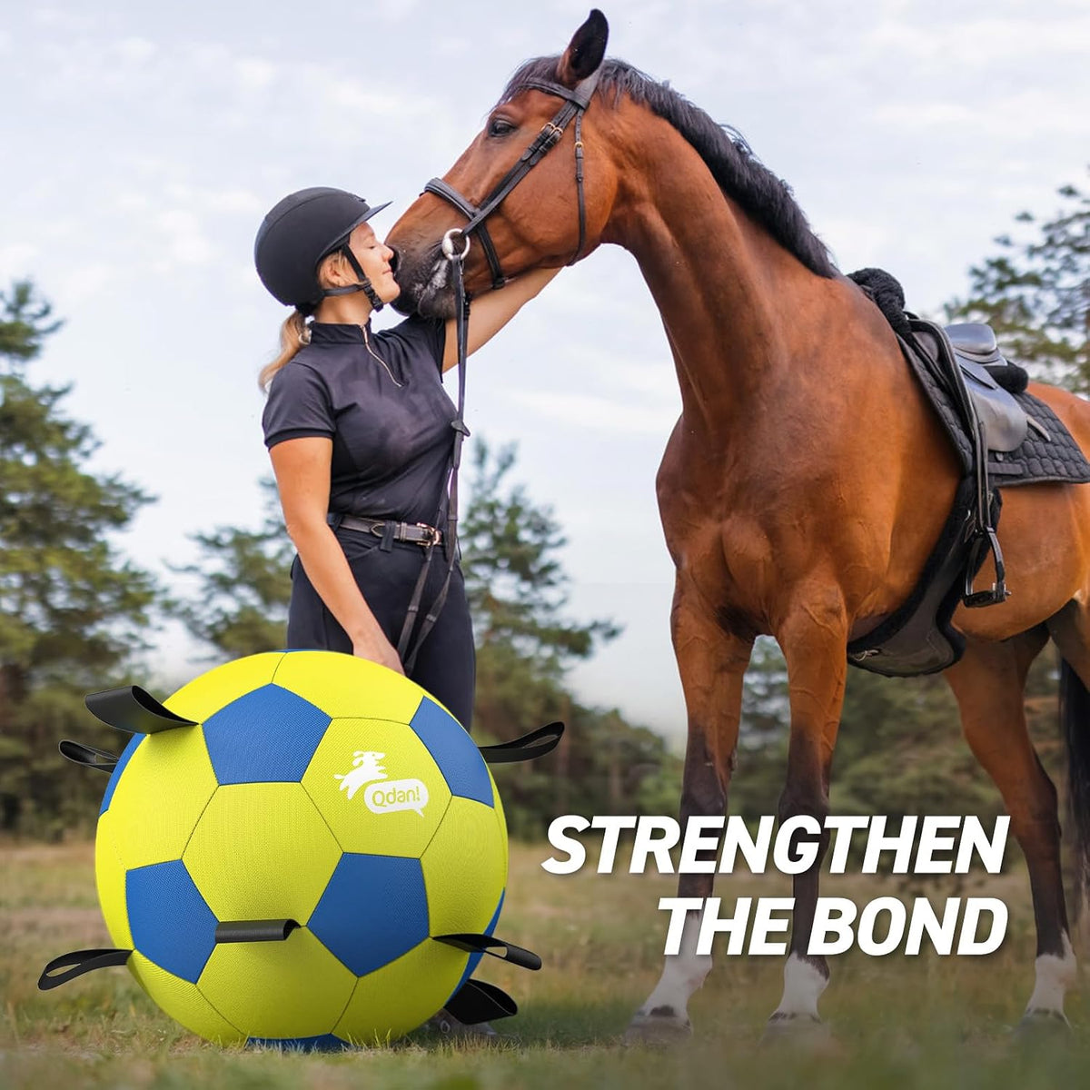 QDAN 25 Inch Herding Ball for Dog with Straps, Outdoor Dog Toys for Herding | Interactive Large Dog Herding Ball Chasing Training, Dog Ball for Border Collie, Australian Shepherd, Blue Heeler & Horses