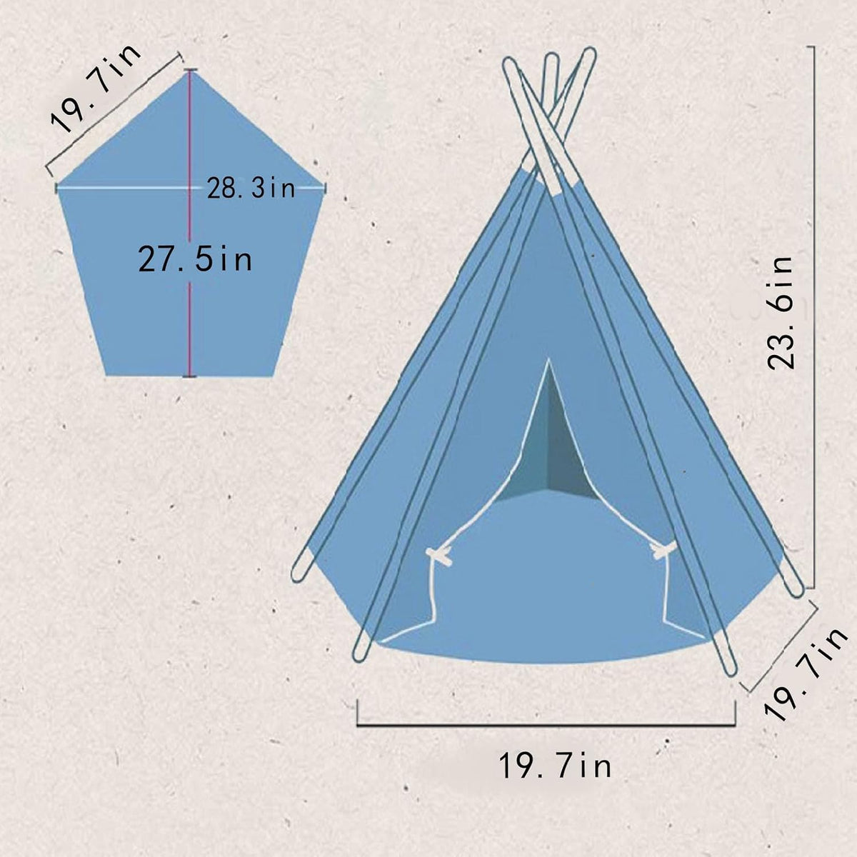 Cat Teepee Tent Bed,Outdoor Indoor Dog House,Portable Washable Pet Tent for Small Dogs with Cushion,Inside Pet Teepee for Small Medium Animals (Green, M)