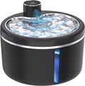 Cat Water Fountain Cordless, 108oz/3L Pet Fountains for Cats Indoor with Stainless Steel Tray, Battery Operated Cat Drinking Fountain with Motion Sens