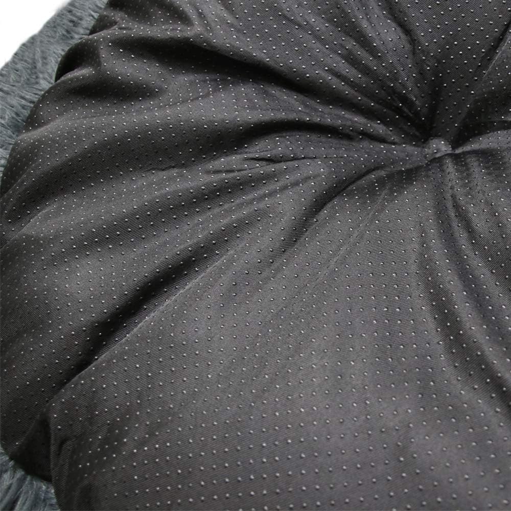 Plush Calming Donut Dog Bed for Small to Medium Dogs, 28 Inch Round Pet Bed