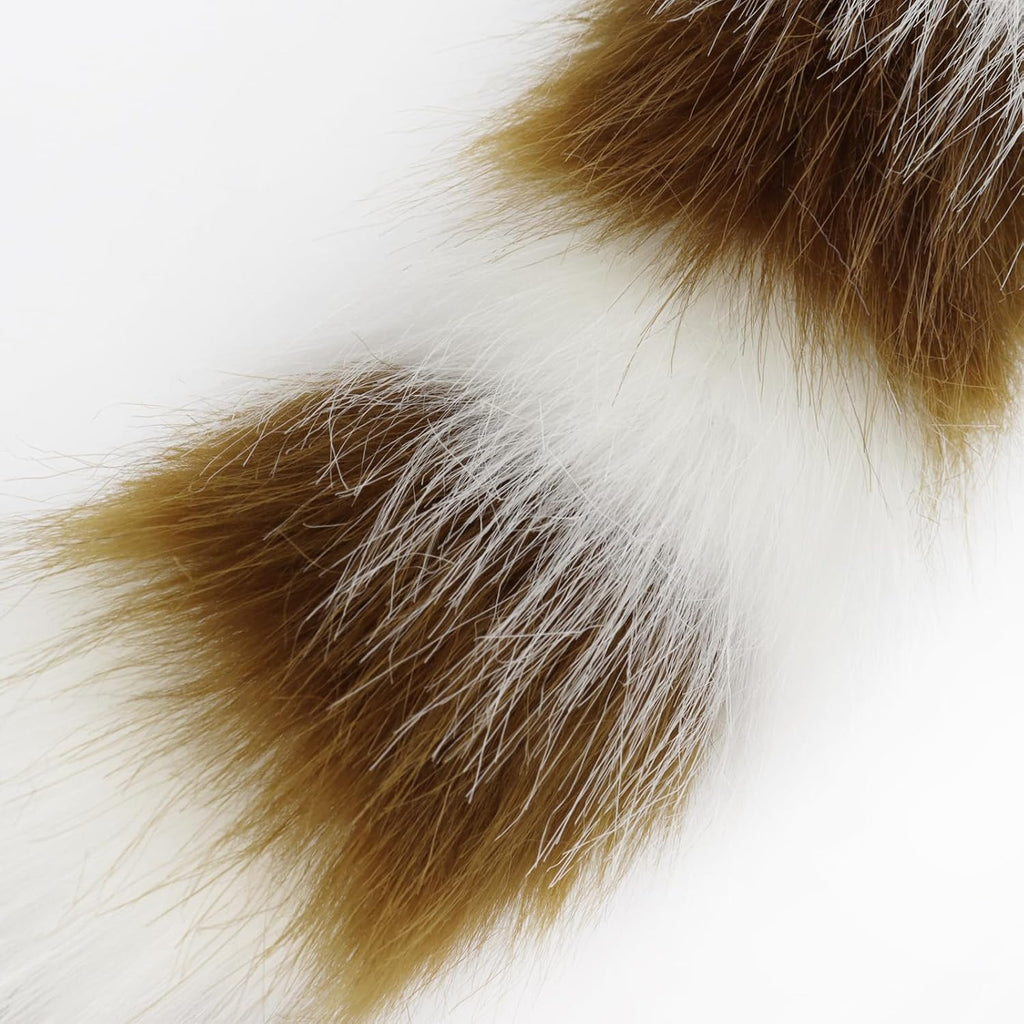 COSYEARS Animal Cat Wolf Fox Dog Faux Fur Tail for Halloween Party Cosplay Costume Accessories