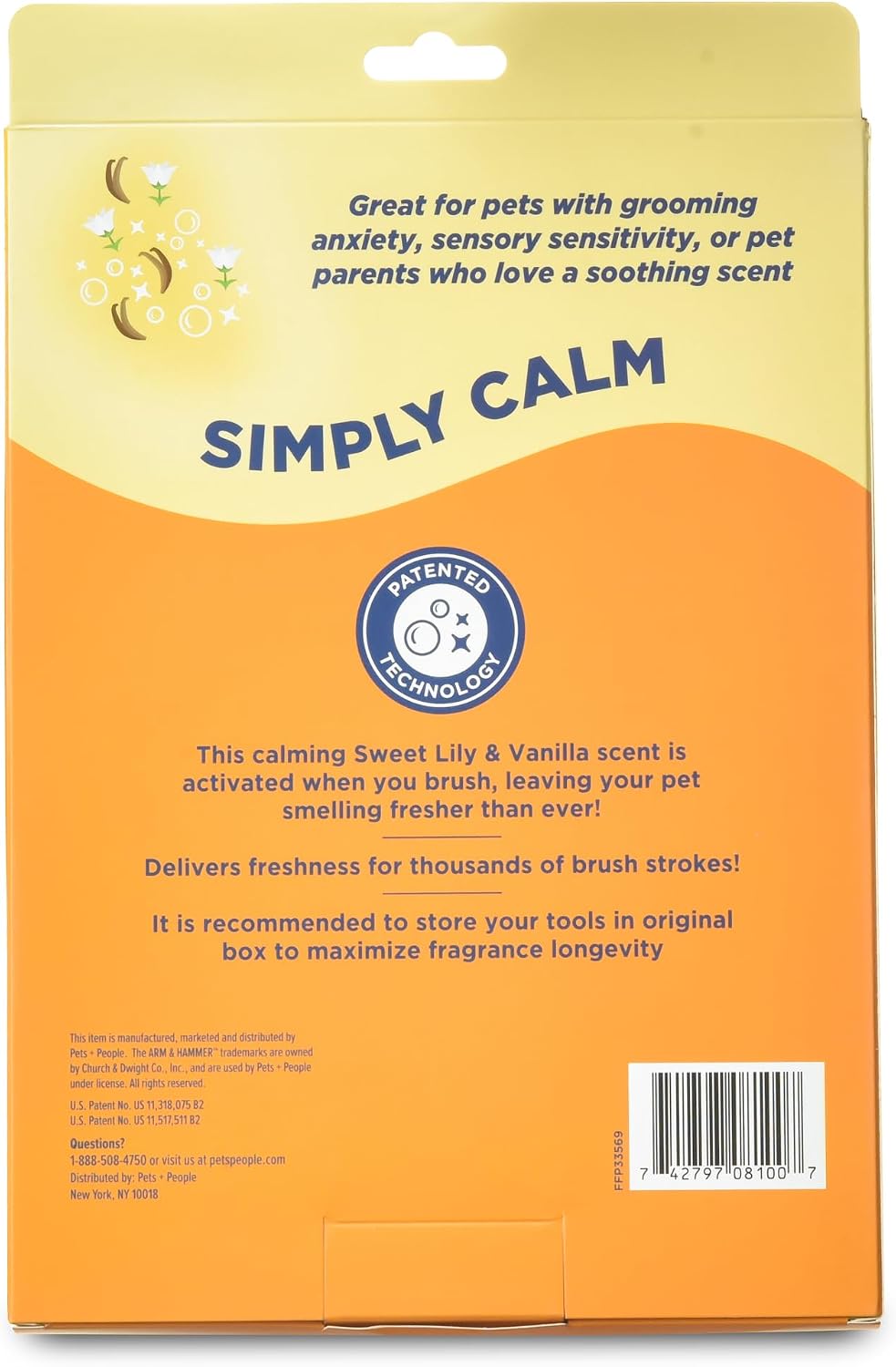 Arm & Hammer Deodorizing Dog Grooming Glove, Lily & Vanilla Scent