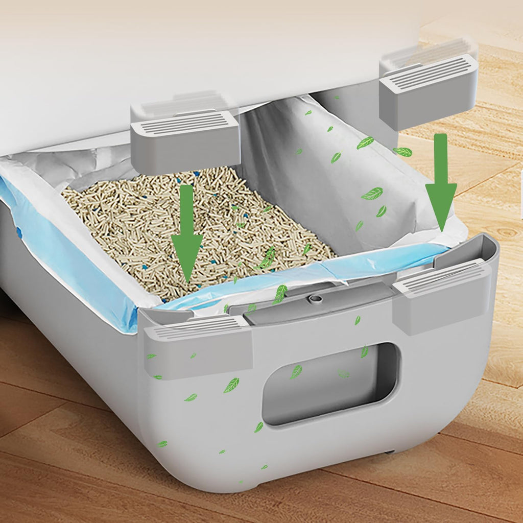 Fragrance Boxes for Cumrige, Deodorizer for Cumrige Self Cleaning Litter Box, Odor Eliminator Compatible with Fumoi Automatic Cat Litter Box, Deodorizer Refill, Lemon Scent