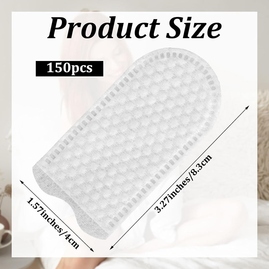 150 Pcs Cotton Finger Cots Dog Ear Wipes for Pet Ear Cleaning Cloth Finger Cots Fingers Covers Fingers Gloves Disposable for Nails Cleaning Dog Cat Teeth Cleanings Grooming Nail Trimming Precise Tasks