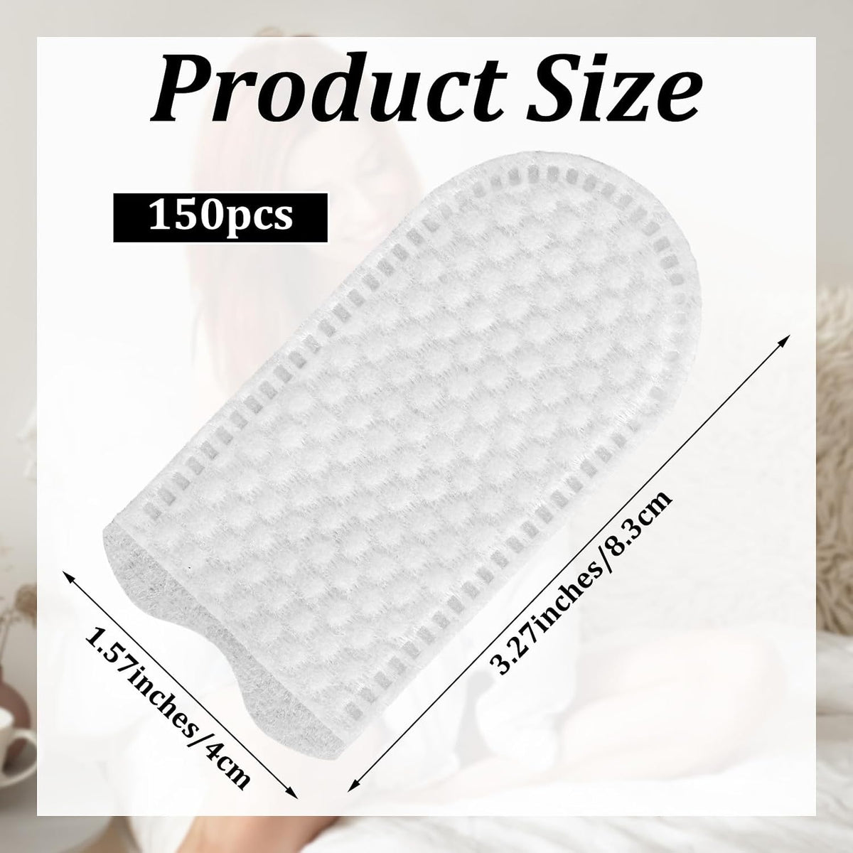 150 Pcs Cotton Finger Cots Dog Ear Wipes for Pet Ear Cleaning Cloth Finger Cots Fingers Covers Fingers Gloves Disposable for Nails Cleaning Dog Cat Teeth Cleanings Grooming Nail Trimming Precise Tasks