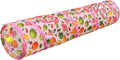 Andiker Cat Tunnel for Indoor Cats, 45" Long Rainbow Collapsible Kitten Tube with a Fun Ball and 2 Holes Cat Play Tunnel, Rabbit Tunnel for Kittens Exercising Hiding Training and Running (Pink)