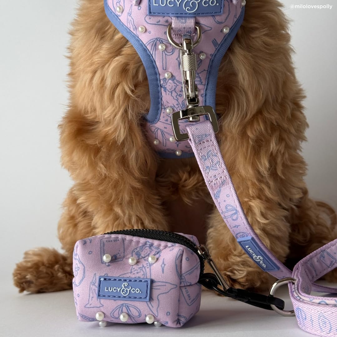 Lucy & Co. Magnificent Mermaid Pearl Dog Leash, Durable Matching Dog Lead with Heavy Duty Hardware, Small